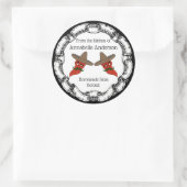 Salsaラベルのパーソナライズ ラウンドシール (バッグ)