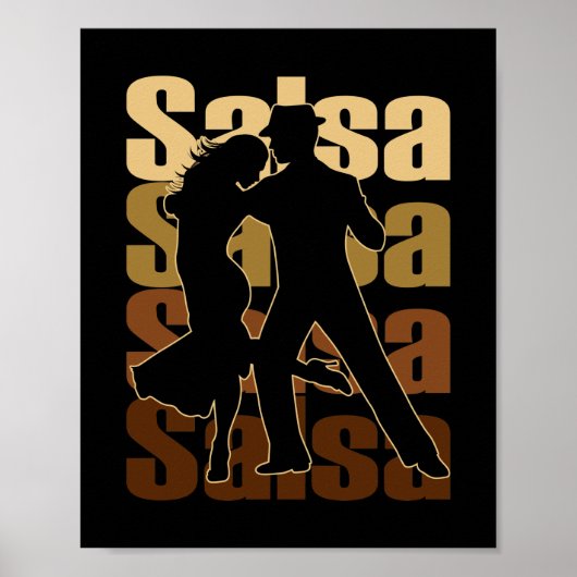 Salsa Dance for a Latin music Dance Salsa ポスター (正面)