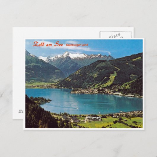 Salsburgオーストリア-郵便はがき ポストカード (正面/裏面)