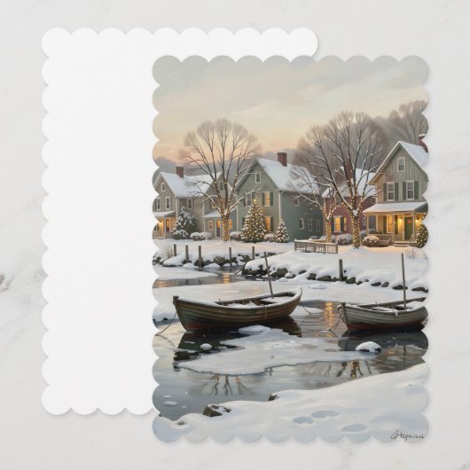 salt air winter 招待状 (正面/裏面)