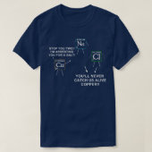 Salt and Copper Periodic Table Funny Chemistry Sci Tシャツ (デザイン正面)