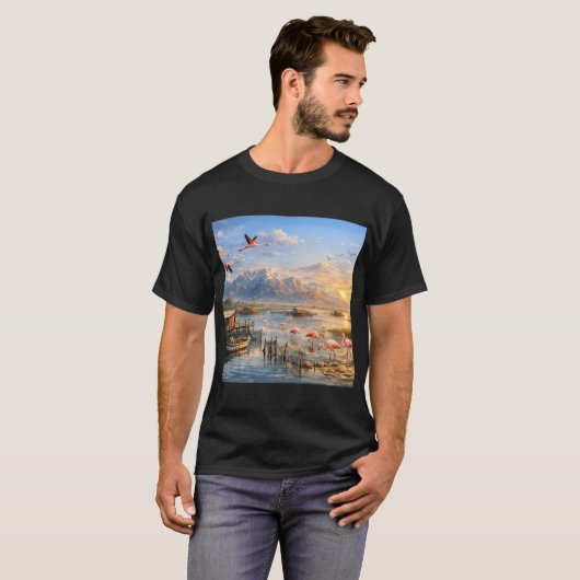salt and current flamingo tシャツ (正面フル)