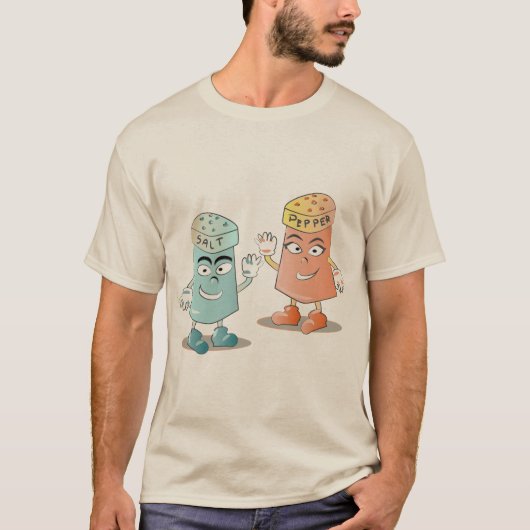 Salt and Pepper Vintage Mascot Tシャツ (正面)