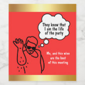 Salt Bae Approved: Custom Wine Labels for Party Pe ワインラベル (シングルラベル)