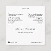 SALT+CLAY名刺 スクエア名刺 (正面)