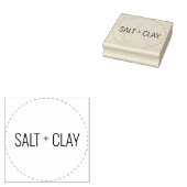 Salt+Clay Circleロゴスタンプ ラバースタンプ (押印)