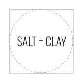 Salt+Clay Circleロゴスタンプ ラバースタンプ (インプリント)