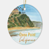 Salt Creek Beach, Dana Point, California セラミックオーナメント (左)