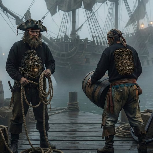 Salt-Cursed Captain – Dead Men Don’t Brag スウェットシャツ