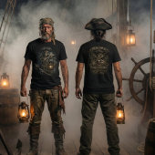 Salt-Cursed Captain T-Shirt – Dead Men Don’t Brag Tシャツ