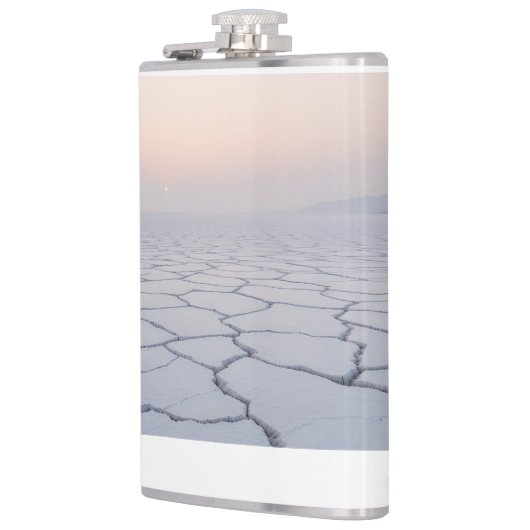 Salt Flats at Dawn: Ethereal Minimalist Landscape フラスク (左)