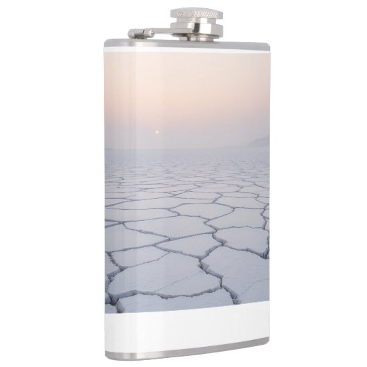 Salt Flats at Dawn: Ethereal Minimalist Landscape フラスク (右)