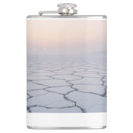 Salt Flats at Dawn: Ethereal Minimalist Landscape フラスク