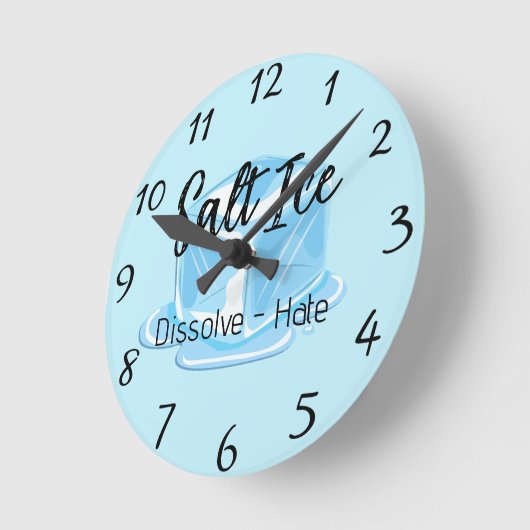 Salt Ice Clock ラウンド壁時計 (傾斜)