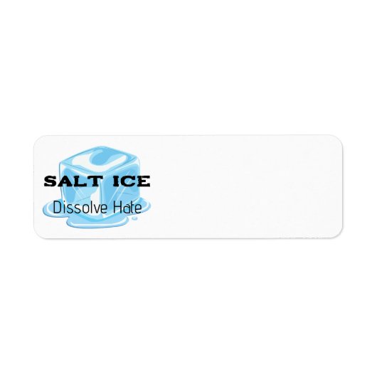 Salt Ice Return Address Label ラベル (正面)