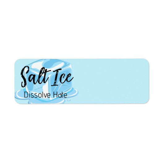 Salt Ice Return Address Label ラベル (正面)