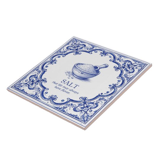 Salt Kitchen Blessing Blue Mediterranean タイル (側面)