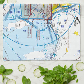 Salt Lake City Flyway Chart キッチンタオル