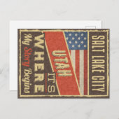 Salt Lake City Utah ポストカード (正面/裏面)