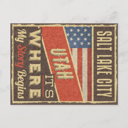Salt Lake City Utah ポストカード (正面)