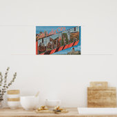 Salt Lake City, Utah – 大きな文字のシーン ポスター (キッチン)