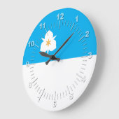 Salt Lake city (Utah) flag Large Clock ラージ壁時計 (傾斜)