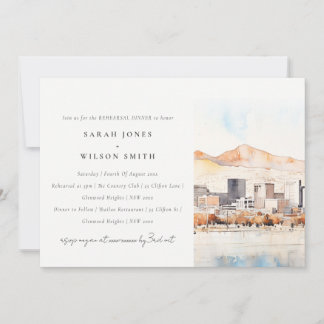 Salt Lake City, Utah Landscape Rehearsal Dinner 招待状