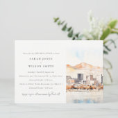 Salt Lake City, Utah Landscape Rehearsal Dinner 招待状 (スタンド正面)