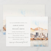 Salt Lake City, Utah Landscape Rehearsal Dinner 招待状 (正面/裏面)