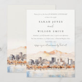 Salt Lake City Utah Landscape Wedding Anniversary 招待状 (正面/裏面)
