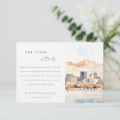 Salt Lake City Utah Landscape Wedding Details エンクロージャーカード (スタンド正面)