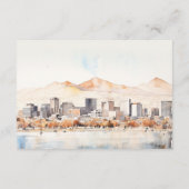 Salt Lake City Utah Landscape Wedding Details エンクロージャーカード (裏面)