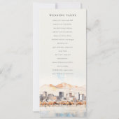Salt Lake City, Utah Landscape Wedding Program 招待状 (裏面)
