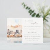 Salt Lake City Utah Landscape Wedding Reception エンクロージャーカード (スタンド正面)