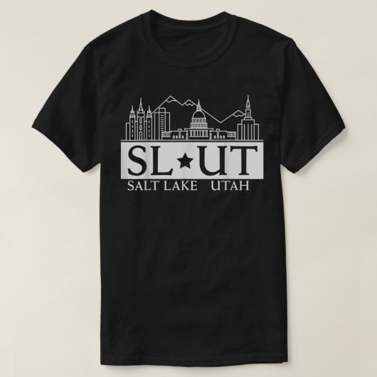 Salt Lake City Utah UT Hometown Home State Pride  Tシャツ (デザイン正面)