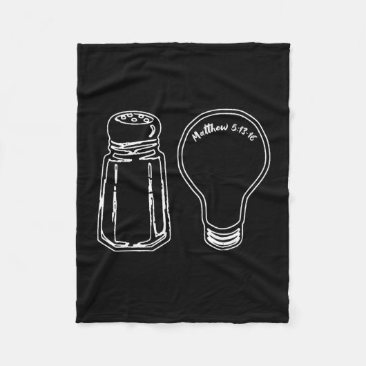 Salt & Light フリースブランケット (正面)