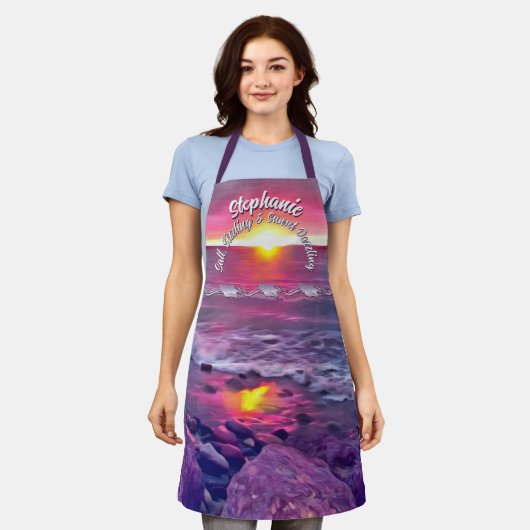 Salt, Sizzling & Sunset Dazzling 0911 エプロン (着用した状態)