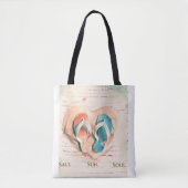 Salt Sun Sole Beach Tote Bag トートバッグ (正面)