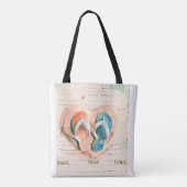 Salt Sun Sole Beach Tote Bag トートバッグ (裏面)