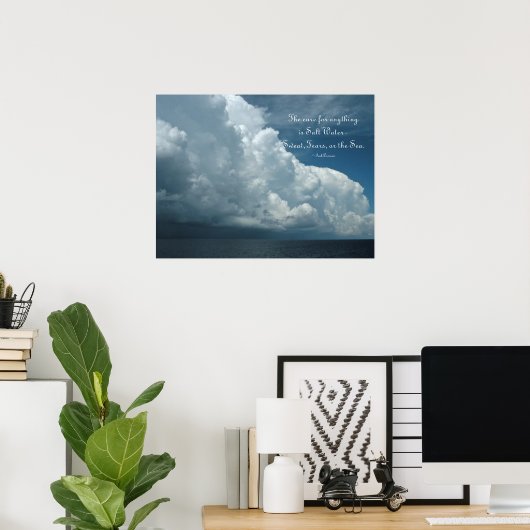 Salt Water Cure Ocean Poster ポスター (ホームオフィス)