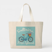 Saltaire ファイアーアイランド 自転車バスケット ニューヨークの休暇 ラージトートバッグ (裏面)