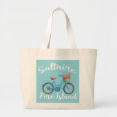 Saltaire ファイアーアイランド 自転車バスケット ニューヨークの休暇 ラージトートバッグ (正面)