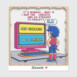 Saltar créditos hasta el viernes シール