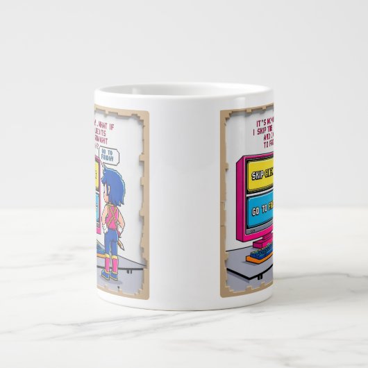 Saltar créditos hasta el viernes ジャンボコーヒーマグカップ (正面)