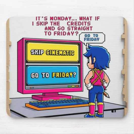 Saltar créditos hasta el viernes マウスパッド (正面)