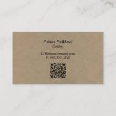 SaltboxとMoon Country素朴名刺 名刺 (裏面)