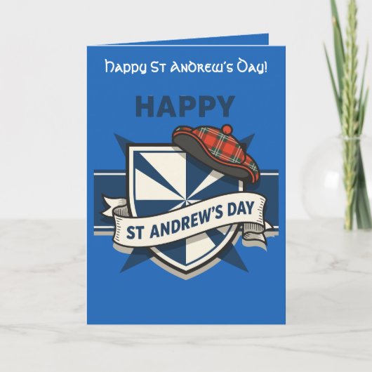 Saltire Shield, Festive Banner, and Plaid Tam カード (正面)