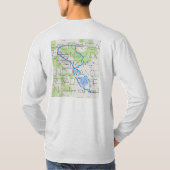 Saltonの海のグランプリの男性長袖のTシャツ Tシャツ (裏面)