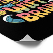 Saltwater Fixes My Wifi Brain - Funny Vacation  ポスター (角)