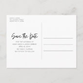 Saltyキスビーチ結婚式日付の保存 案内ポストカード (裏面)